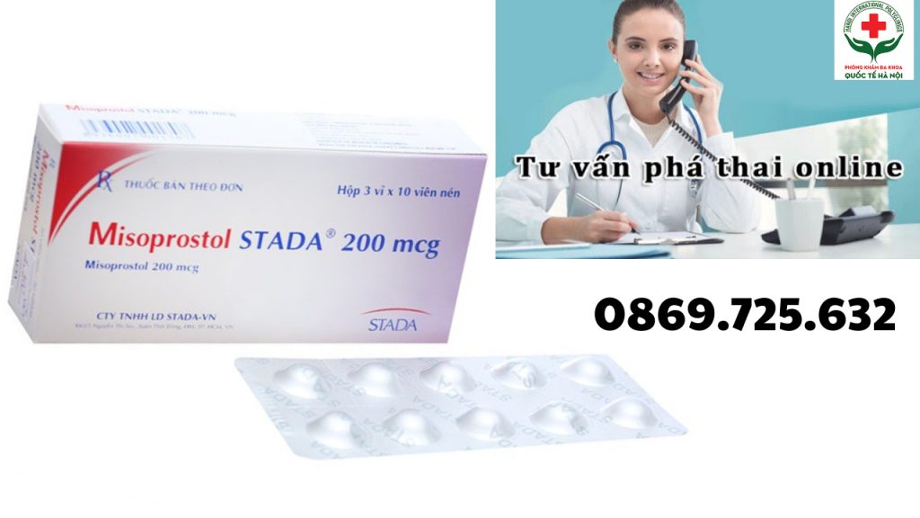 phá thai cho thuốc misoprostol stada 200mcg viên ngậm