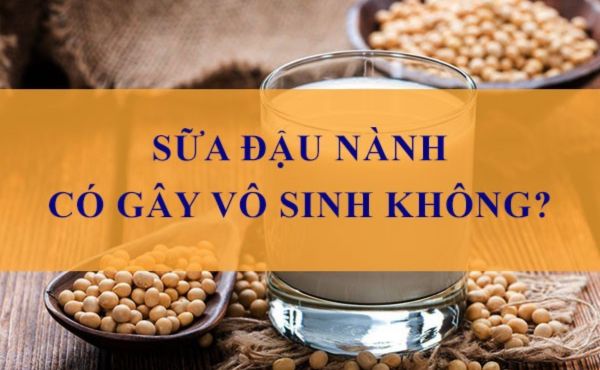 sữa đậu nành có gây vô sinh không